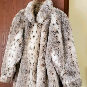 Faux Lynx-reversible-Swing Coat